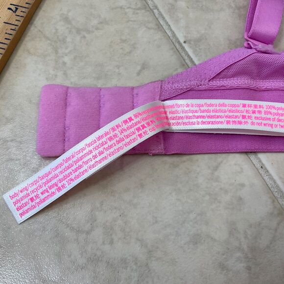 Victoria’s Secret Wear Everywhere Push-Up Padded Bra Size 38DD Pink color - Picture 6 of 7
